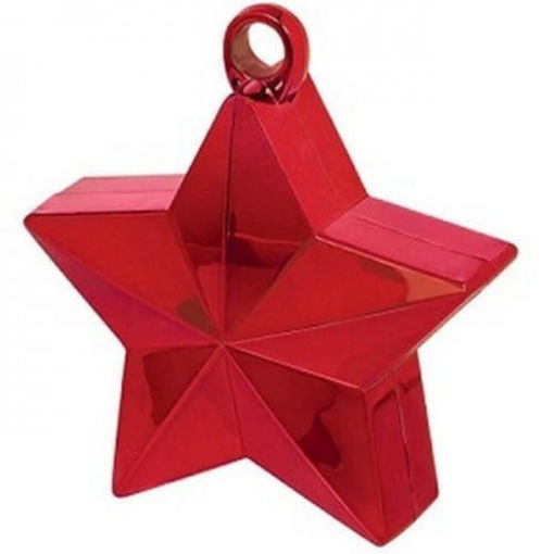 Picture of FOIL BALLOON WEIGHT STAR RED